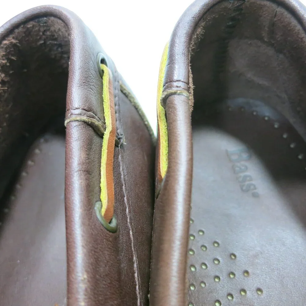 Bass Seabound Leather Men's Nautical Casual Deck Boat Shoes Footwear Sz 11 M